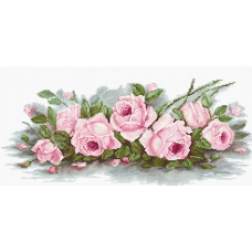 BA2353 Романтические розы. Набор для вышивки нитками. Luca-s
