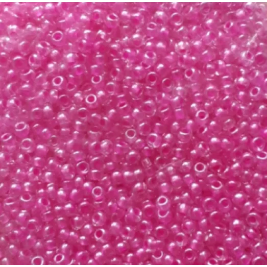 41192 Бисер Preciosa прозрачный радужный розовый