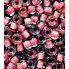 38098 Бисер Preciosa розовый с прокрашенный серединкой внутри