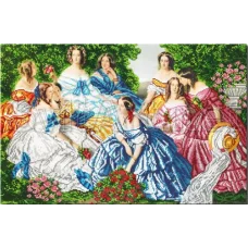 ST-001(А2) ХОЛСТ. Дамы. Схема для вышивки бисером СвитАрт
