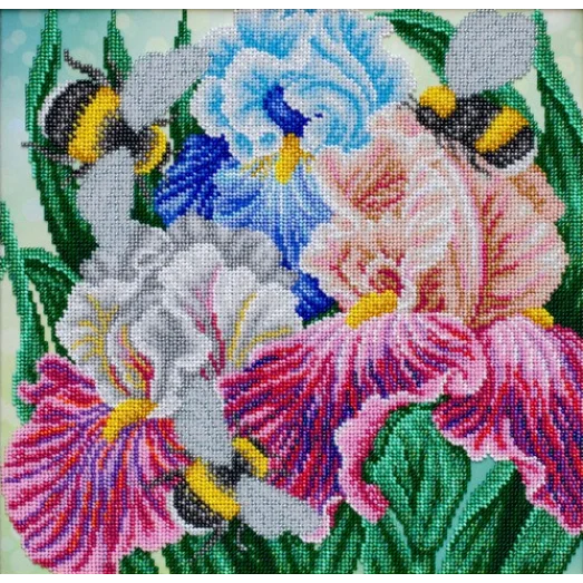 ТН-1297 Петушки и шмели. Набор для вышивки бисером ТМ ВДВ