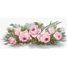 B2353 Романтические розы. Набор для вышивки нитками. Luca-s