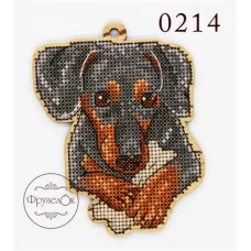 ФРЗ-0214 Арчи. Набор для вышивки крестом на деревянной основе. ТМ ФрузелОК