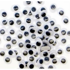 ГК-08-10 Глазки с бегающими зрачками овальные, 8-10 мм, 2 шт