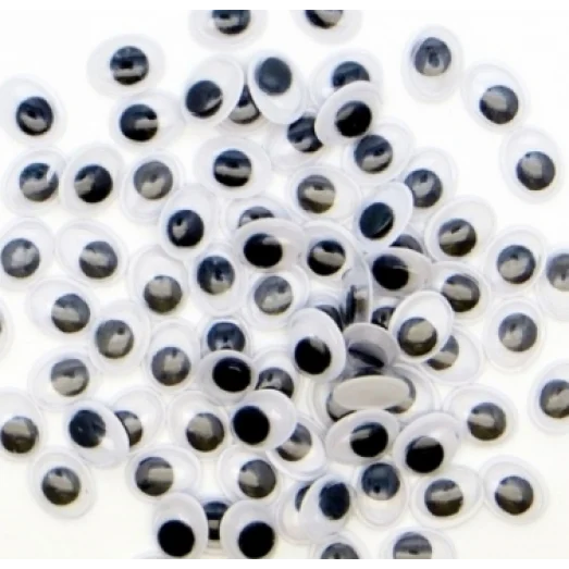 ГК-08-10 Глазки с бегающими зрачками овальные, 8-10 мм, 2 шт