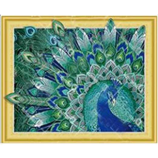 ДМ188373-Набор для творчества с спец. стразами на подрамнике"Царская потица" 50*40