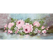 B584 Розы. Набор для вышивки нитками. Luca-s