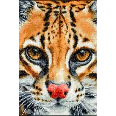 BU4008 Оцелот. Набор для вышивки нитками. Luca-s
