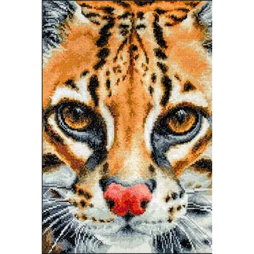 BU4008 Оцелот. Набор для вышивки нитками. Luca-s