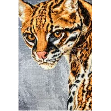 BU4007 Оцелот. Набор для вышивки нитками. Luca-s