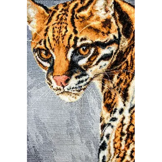 BU4007 Оцелот. Набор для вышивки нитками. Luca-s