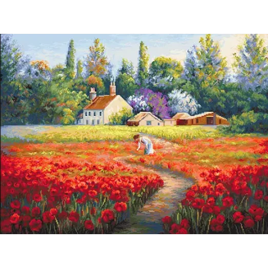 G607 Незабываемое. Набор для вышивки нитками.Luca-s