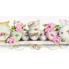 BА2330 Фарфор. Набор для вышивки нитками. Luca-s