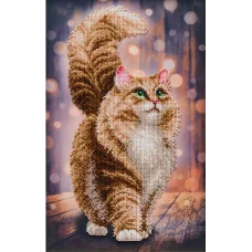 ТН-1342 Мечтающий кот. Набор для вышивки бисером ТМ ВДВ