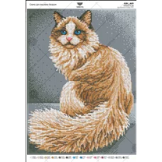 А3Н_469 Кот рыжый. Схема для вышивки бисером. TM Virena