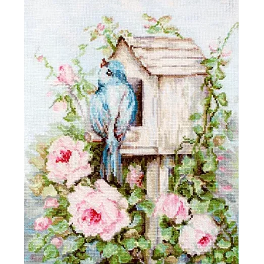 В2352 Птичий двор. Набор для вышивки нитками. Luca-s