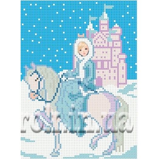 СД-080 Снежная принцесса. Схема для вышивки бисером. Княгиня Ольга