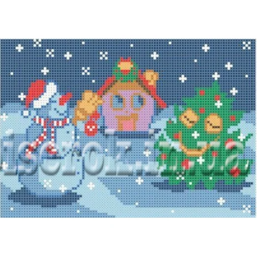 СД-083 Новогодняя компания. Схема для вышивки бисером. Княгиня Ольга