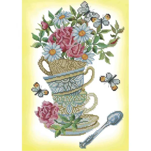 А4-К-1025 Сервиз. Схема для вышивки бисером ТМ Acorns