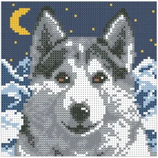 ФПК-5033 Серый симпатяга. Схема для вышивки бисером Феникс