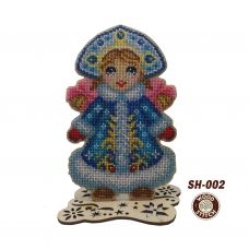 SH-002 Заготовка для вышивки Снегурочка. ТМ WoodStitch