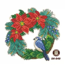 SH-040 Венок. Заготовка для вышивки бисером. ТМ WoodStitch