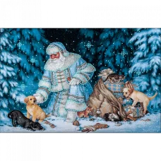 FLS-140 Встреча в лесу. Схема для вышивки бисером Волшебная Страна