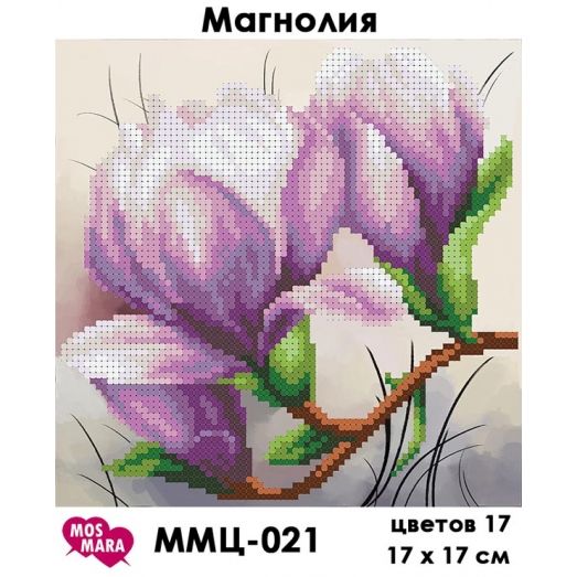 ММЦ-021 Магнолия. Схема для вышивки бисером Мосмара