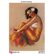 ММЖС-001 by Rolf Armstrong. Схема для вышивки бисером Мосмара