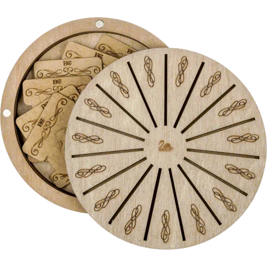 FLZB(N)-049 Шкатулка для рукоделия из фанеры - 17 бобинок. Волшебная Страна