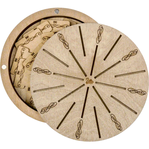 FLZB(N)-050 Шкатулка для рукоделия из фанеры - 18 бобинок. Волшебная Страна