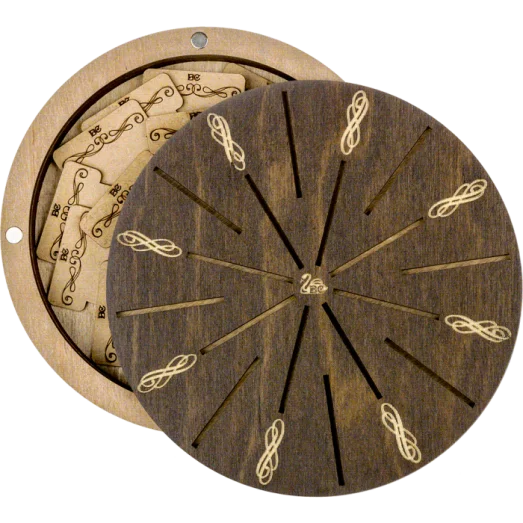 FLZB(N)-052 Шкатулка для рукоделия из фанеры - 18 бобинок. Волшебная Страна