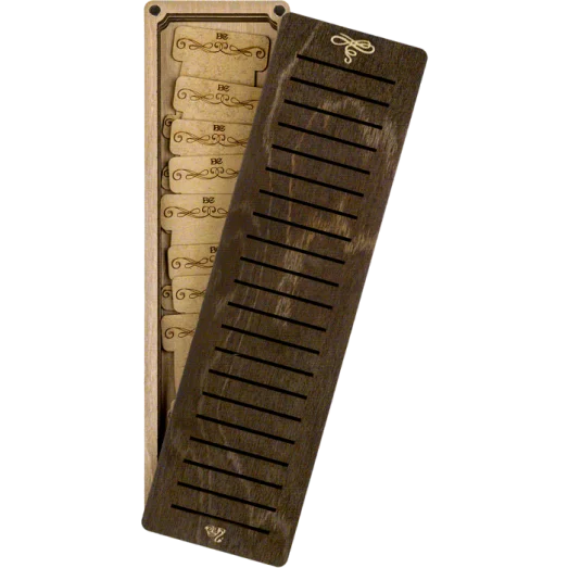 FLZB(N)-044 Шкатулка для рукоделия из фанеры - 23 бобинки. Волшебная Страна