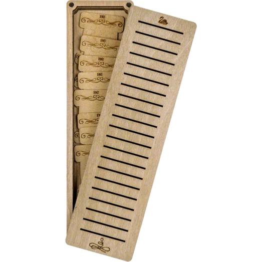 FLZB(N)-043 Шкатулка для рукоделия из фанеры - 23 бобинки. Волшебная Страна