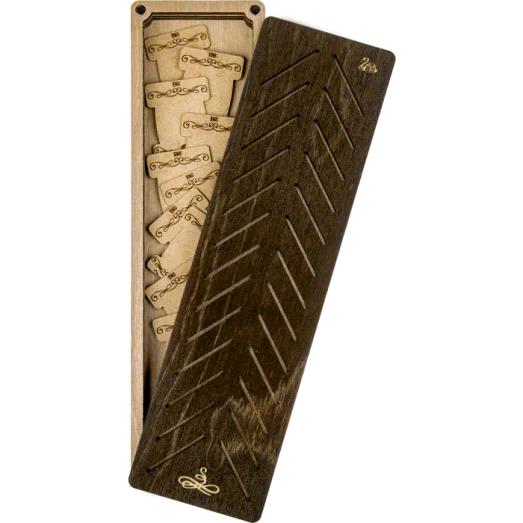 FLZB(N)-042 Шкатулка для рукоделия из фанеры - 28 бобинок. Волшебная Страна