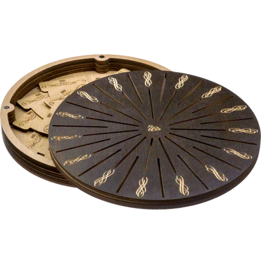 FLZB(N)-059 Шкатулка для рукоделия из фанеры - 32 бобинки. Волшебная Страна