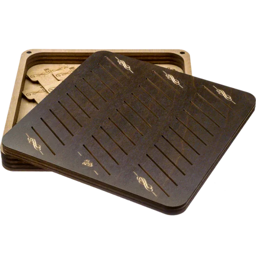 FLZB(N)-063 Шкатулка для рукоделия из фанеры - 32 бобинки. Волшебная Страна