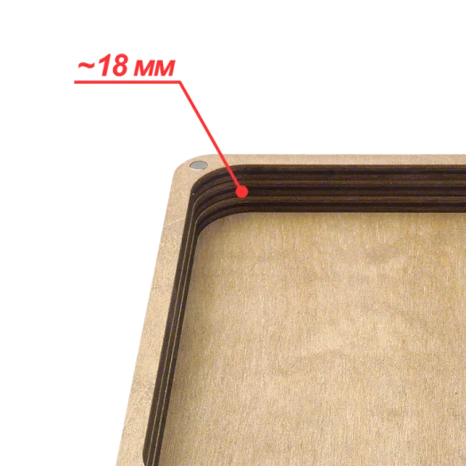 FLZB(N)-063 Шкатулка для рукоделия из фанеры - 32 бобинки. Волшебная Страна