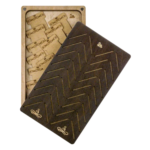 FLZB(N)-056 Шкатулка для рукоделия из фанеры - 38 бобинок. Волшебная Страна