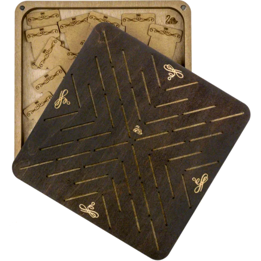 FLZB(N)-064 Шкатулка для рукоделия из фанеры - 46 бобинок. Волшебная Страна