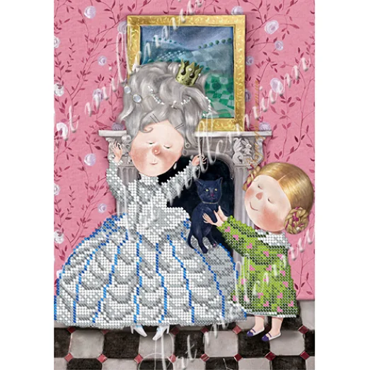 W-534 Алиса и дама. Схема для вышивки бисером Арт Милениум