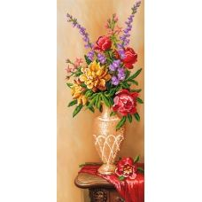 SI-102 (24*55) Цветы в вазе. Схема для вышивки бисером СвитАрт
