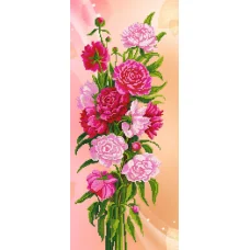 SI-199 (24*55) Пионы. Схема для вышивки бисером СвитАрт