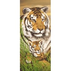 SI-296(24*55) Тигрица и тигренок. Схема для вышивки бисером СвитАрт