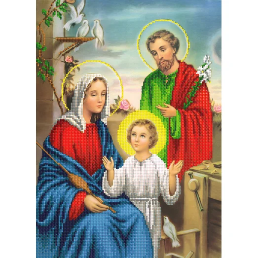 SI-386 (А3) Святое семейство. Схема для вышивки бисером СвитАрт