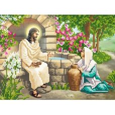 SI-506 Иисус у колодца. Схема для вышивки бисером СвитАрт