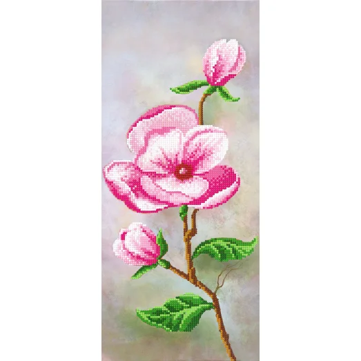 SI-509b Розовая орхидея. Схема для вышивки бисером СвитАрт