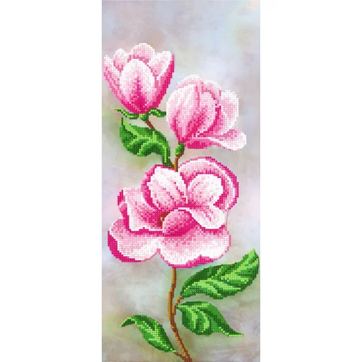 SI-509c Розовая орхидея. Схема для вышивки бисером СвитАрт