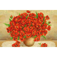 SI-546 Букет из маков. Схема для вышивки бисером СвитАрт