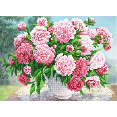 SI-551a Пионы. Схема для вышивки бисером СвитАрт